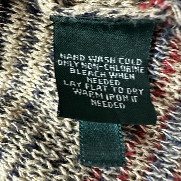 Ralph Lauren LRL Sweater Womens 2X Linen Blend Tunic Southwestern Stripe - Picture 6 of 9